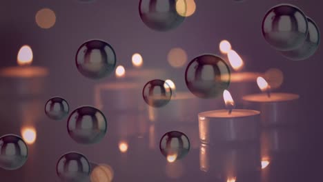 Animation-of-tea-candles-with-flickering-spots-of-light
