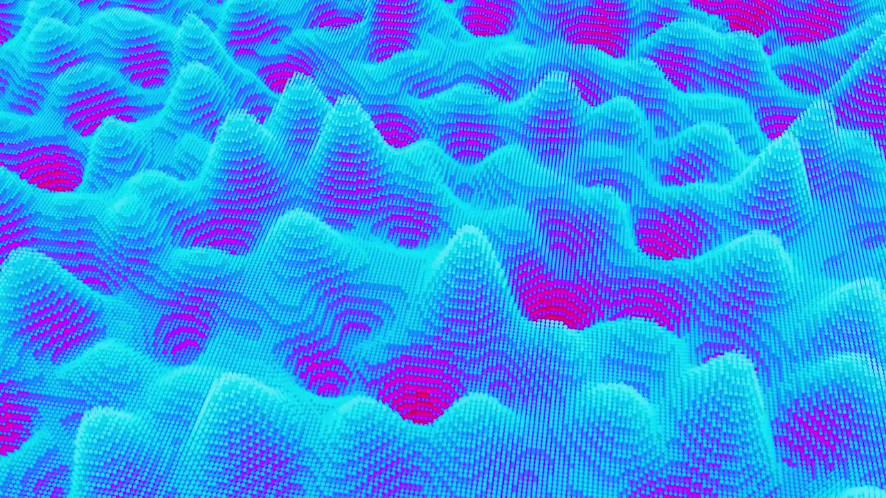 paisaje pixelado abstracto