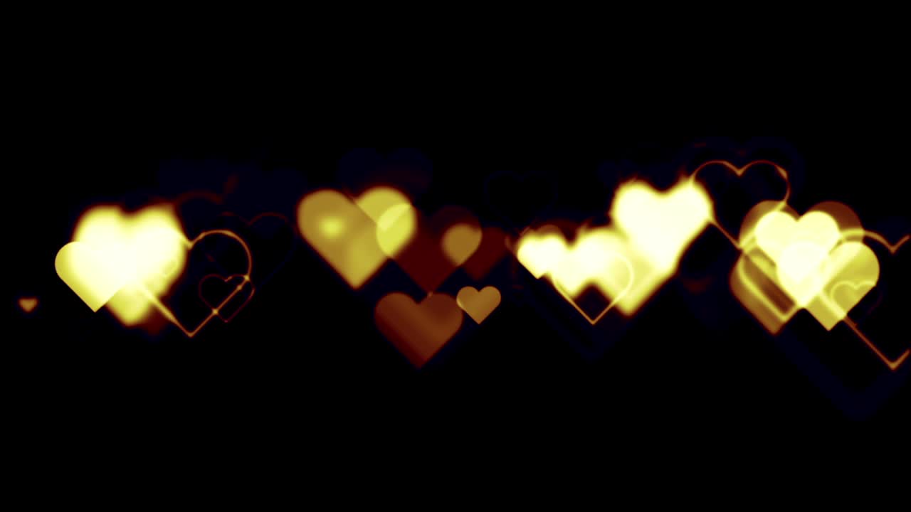 corazones de la línea bucle oscuro