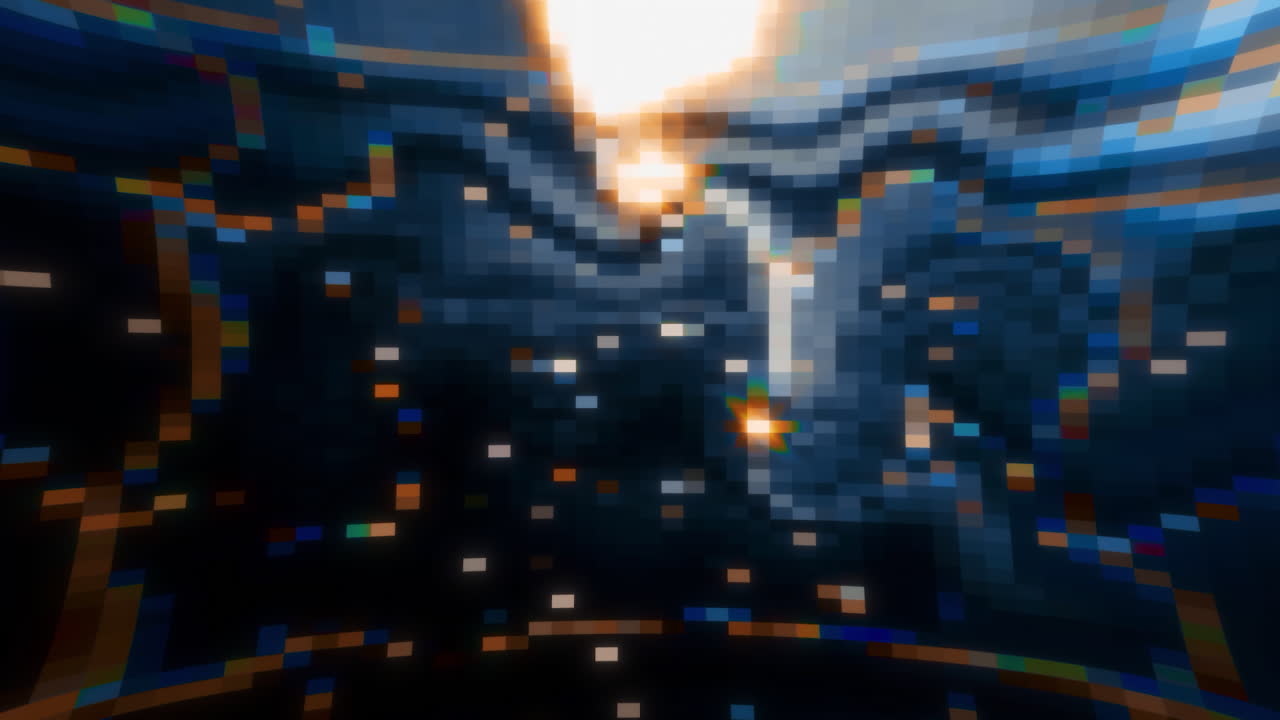 Pixelated Abstract Tunnel