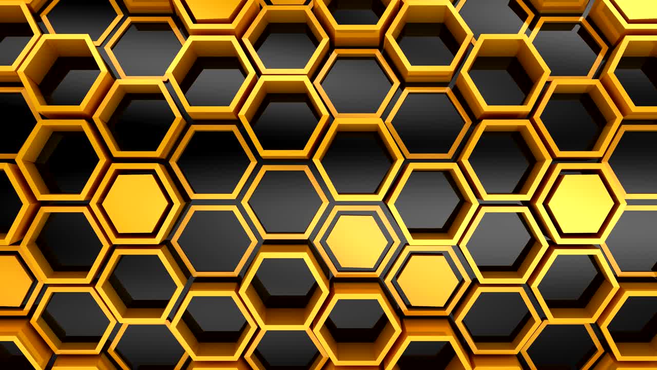 el fondo de los hexágonos