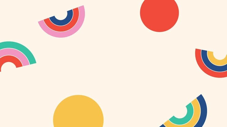 Abstract Motion Graphics with Colorful Geometric Shapes