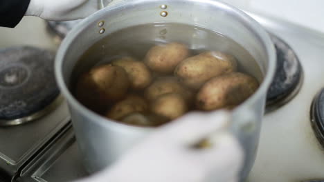 cocina profesional, preparación de la cena