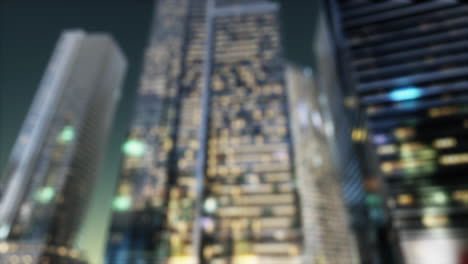 Abstract-blurred-bokeh-at-night-of-city-as-for-business-district-background