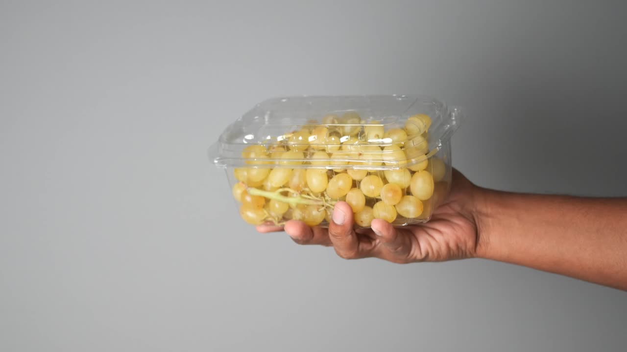 Grapes in a Plastic Container