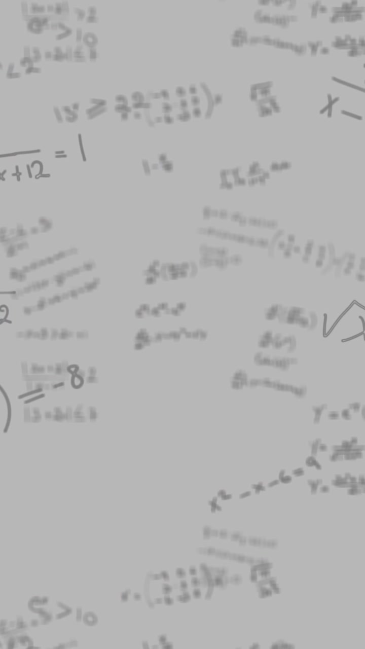Equazioni matematiche in movimento su sfondo bianco