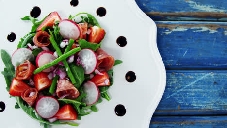 salad served on plate