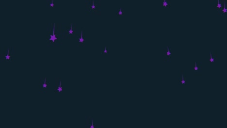 falling purple stars on dark background