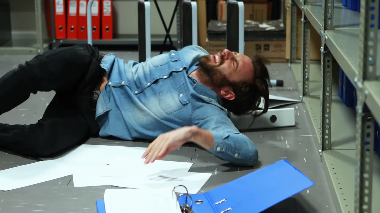 Executive suffering from pain