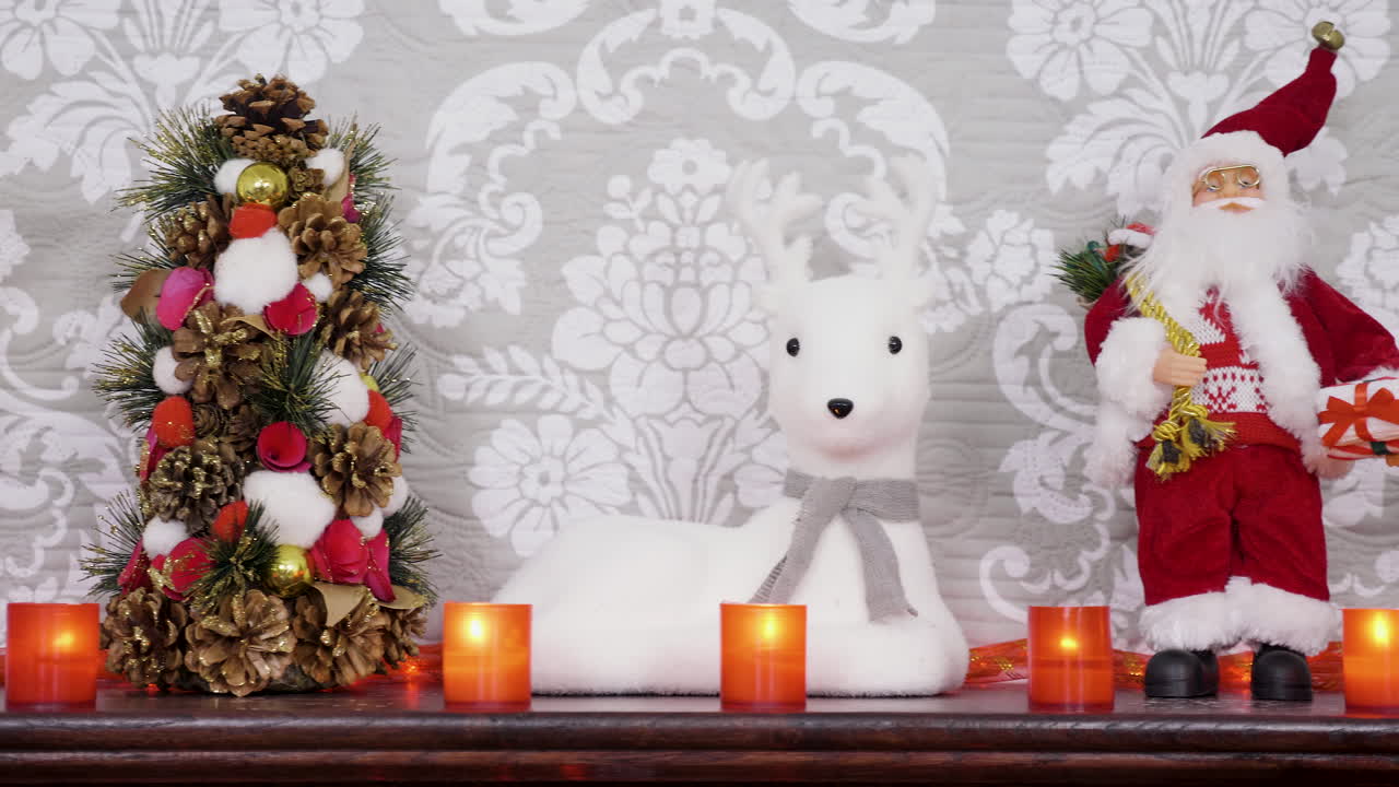 Christmas Decorations with Santa and Reindeer