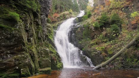 a beautiful waterfall in a mountainous area slow motion a beautiful waterfall in a mountainous area slow motion