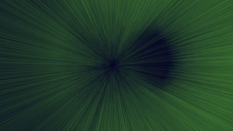 fondo verde con líneas en espiral y punto negro
