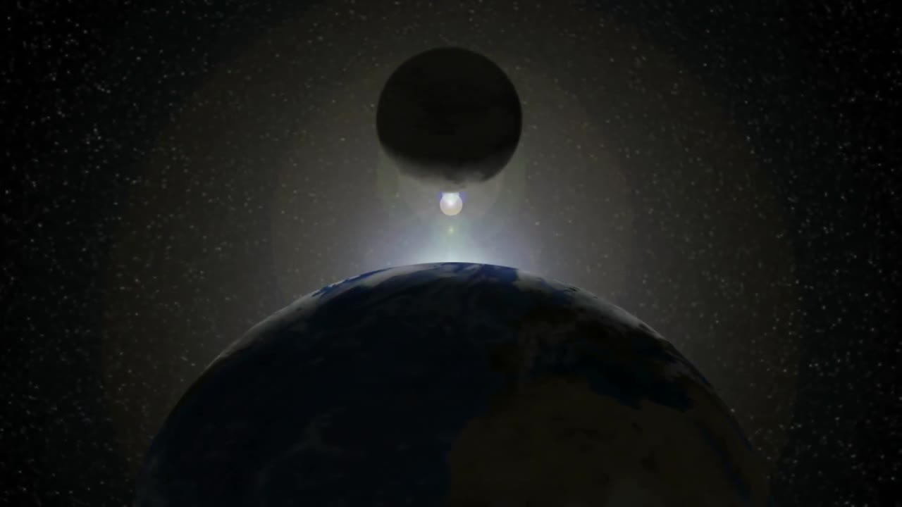 Moon and Earth