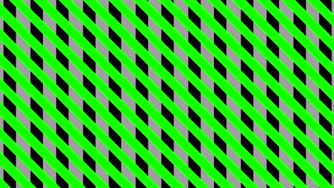 Animation consisting of intersected colored stripes.