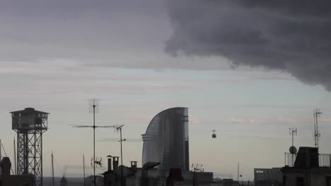 barcelona tejados vid 4k 00