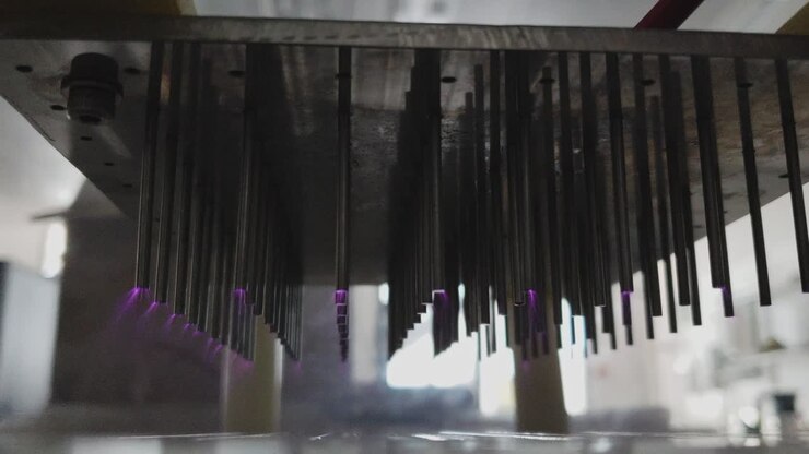High energy electrical concentration and sudden pink discharge
