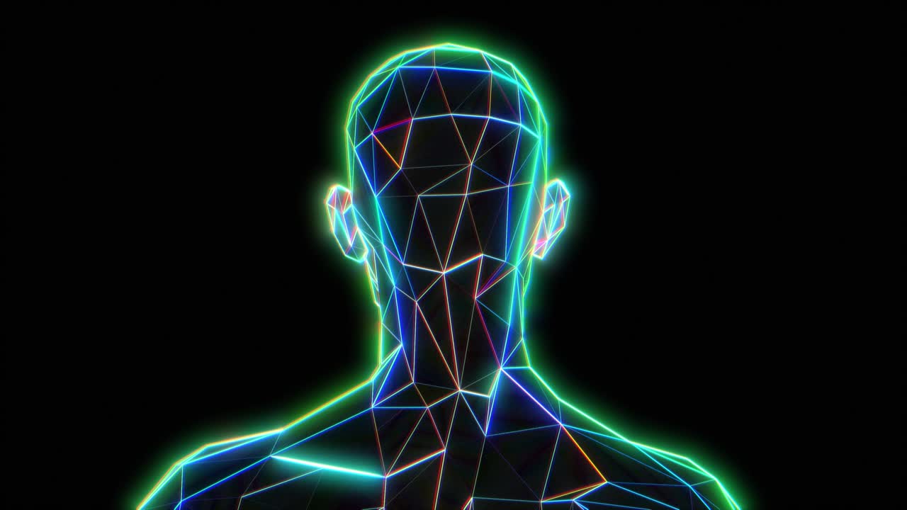 bucle facial masculino a con el canal alfa