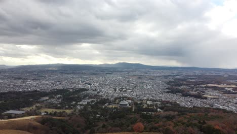나라, 와카쿠사 산의 스카이라인 조감도