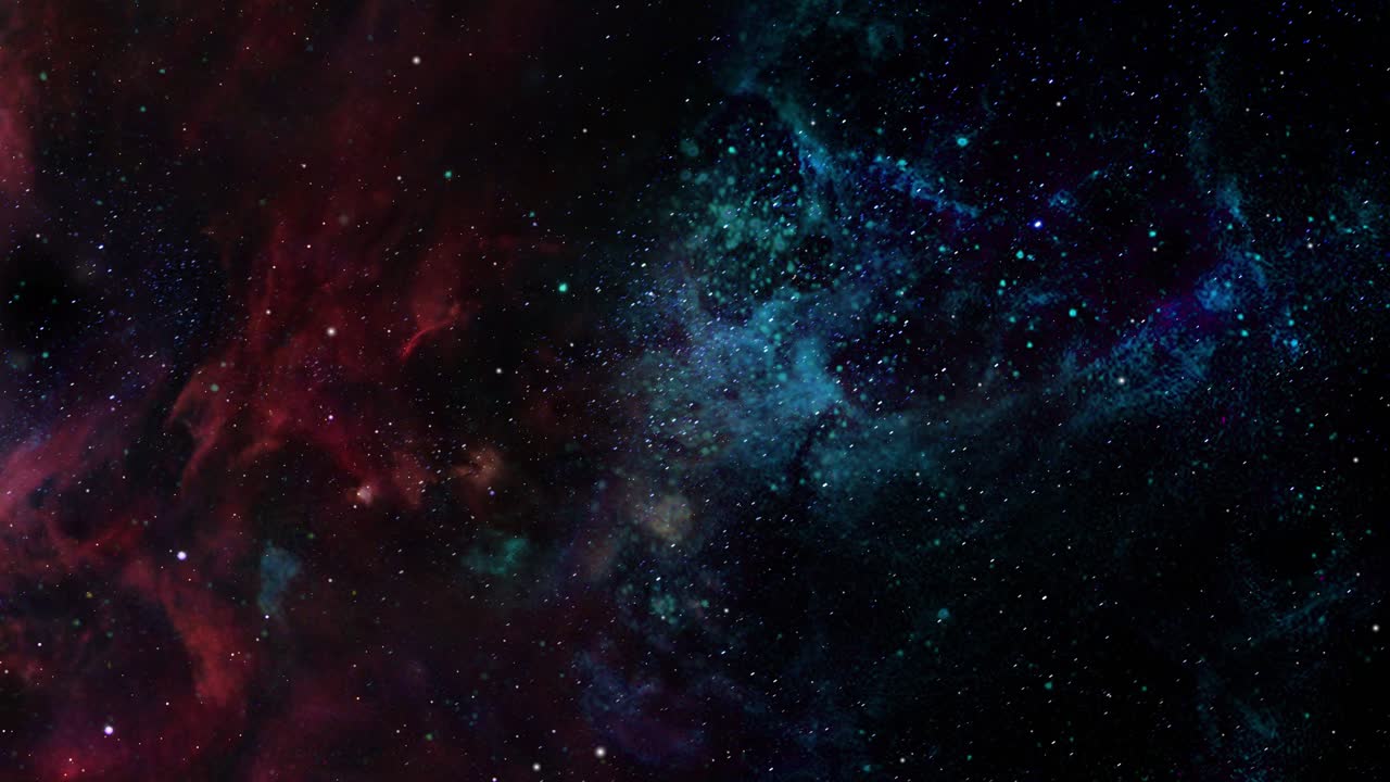 Colorful Nebula and Starfield in Deep Space