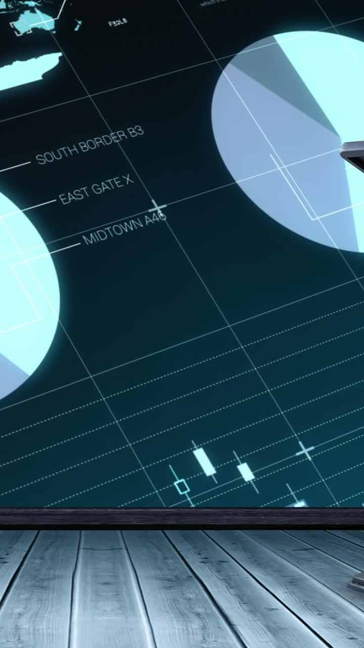 animación del escenario sobre el procesamiento de datos