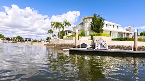 beautiful house by the nerang river, australia