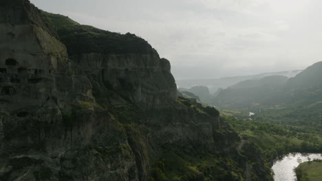 UNESCO-World-Heritage-Site---Vardzia-Ancient-Building-Complex-In-Southern-Georgia