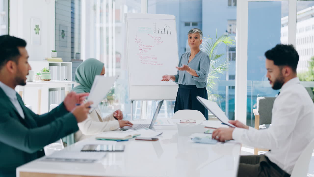 시니어 여성, 리더 프레젠테이션