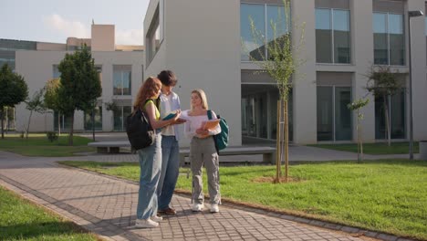 students on a university campus