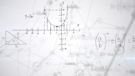 ecuaciones matemáticas y líneas asimétricas