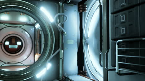 spaceship interior corridor