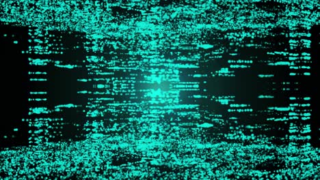 green construction particle flickering rotation graphic animation