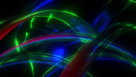 abstract neon light curves