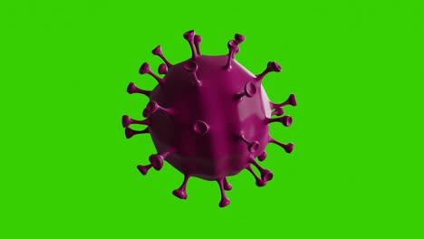 fondo de pantalla verde de animación de coronavirus