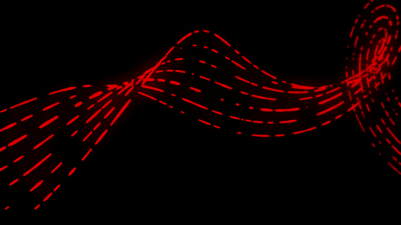 추상적인 네온 밝은 깨진 선 배경 루프 빨간 검은