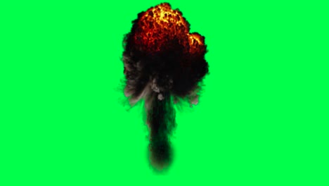 pantalla verde de la explosión