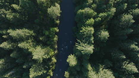 Drone-aerial-of-scenic-pristine-river-in-southern-Washington-State-4