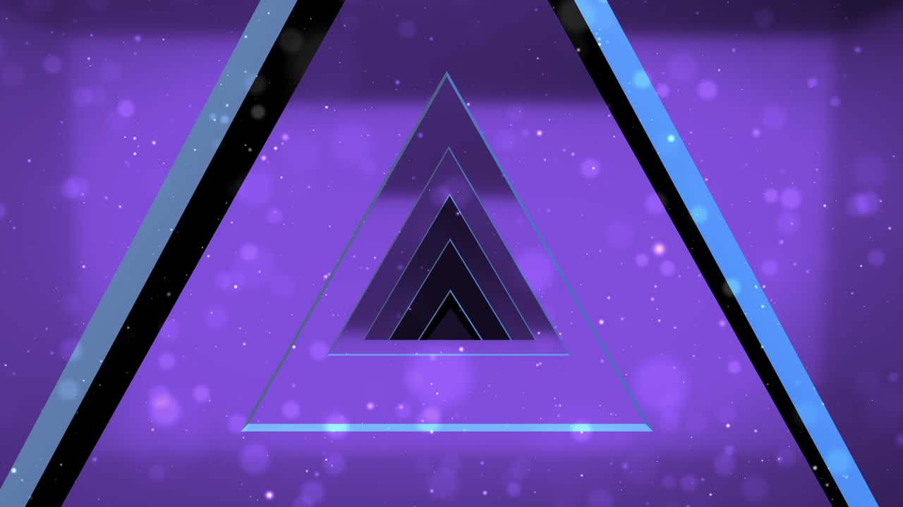 triángulo púrpura para el túnel de amor para el bucle