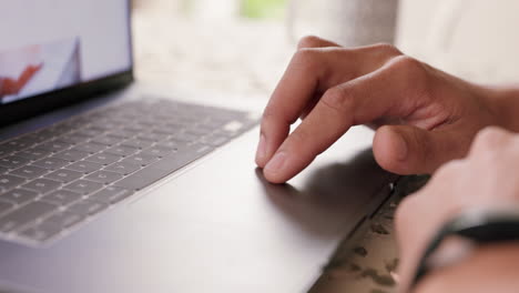 man hands, laptop keyboard