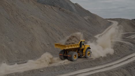 mining truck in quarry