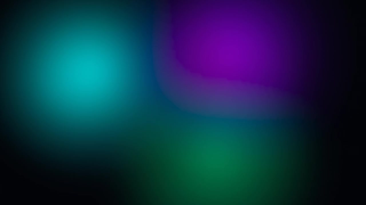 Abstract Motion Background with Soft Glowing Blue and Green Light