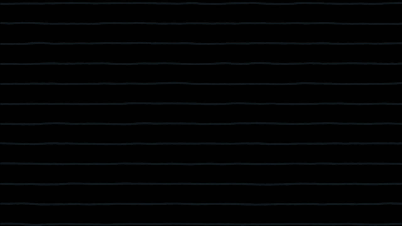 검은 바탕 위에 페인트 브러시와 예술 아이콘과 학교 아이콘의 애니메이션