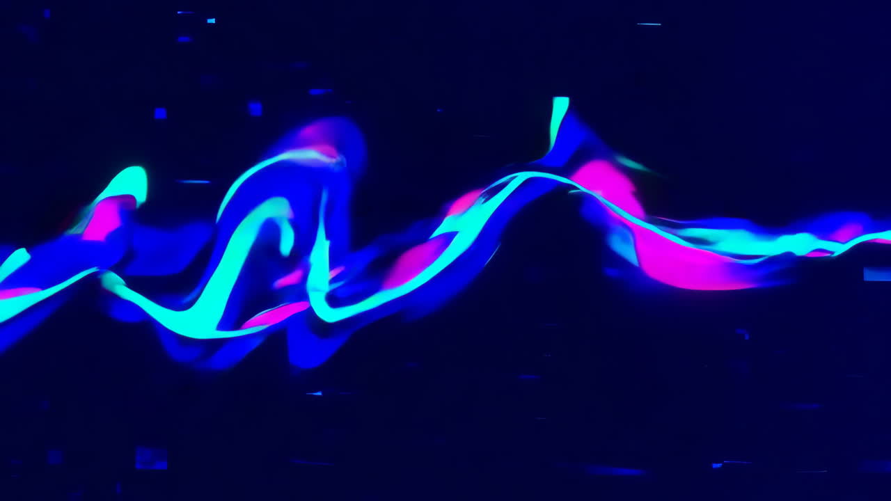 fondo de ondas de neón abstracto