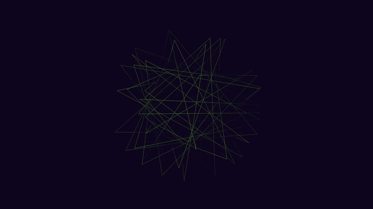 녹색 선과  점 검은 바탕에 추상적인 패턴