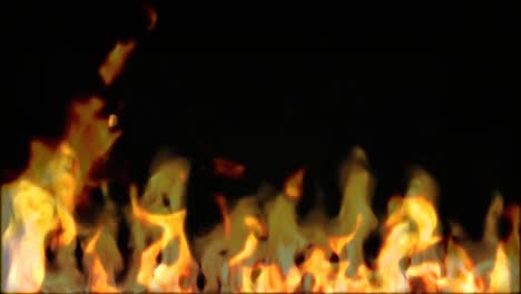 composition of fake fire