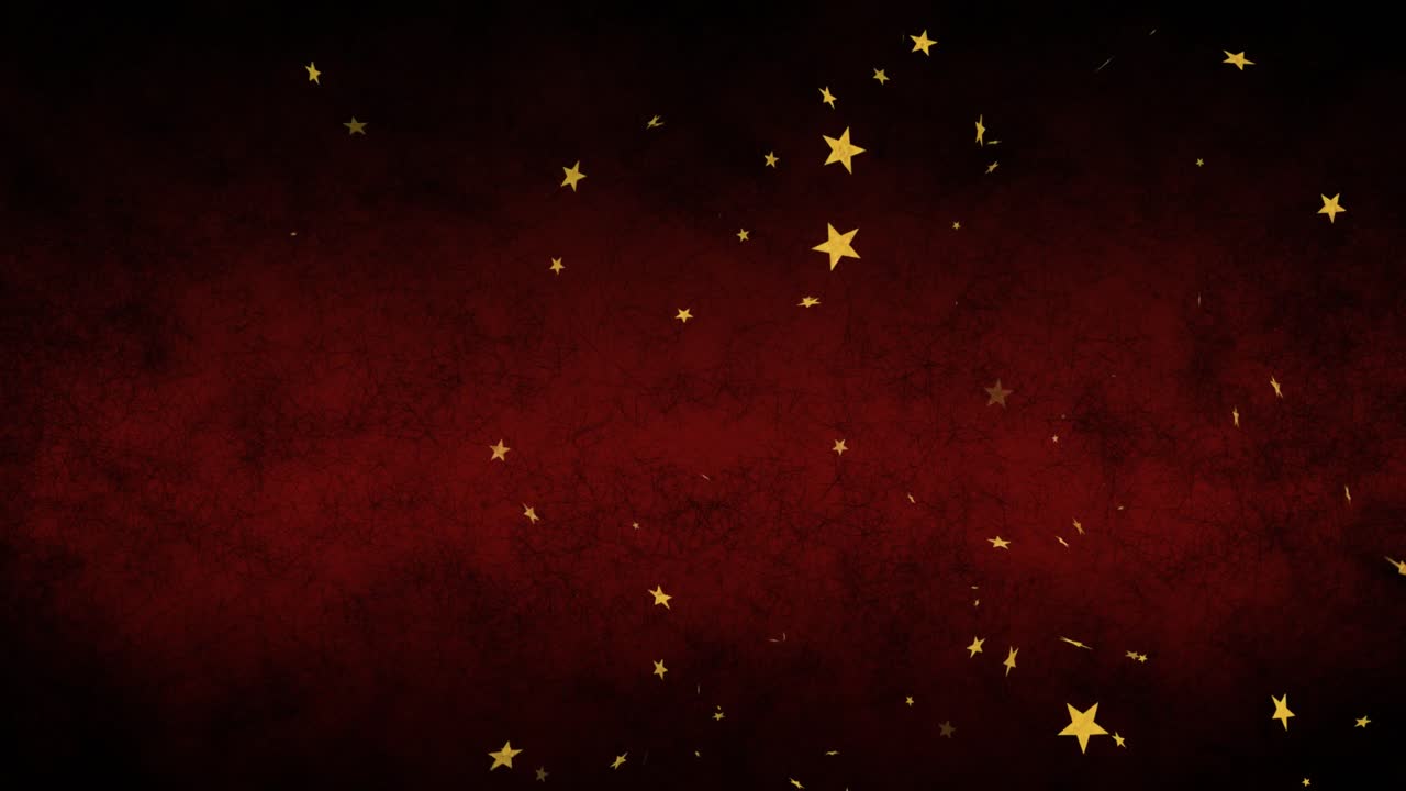 ⁇ 은 배경에 떠다니는 여러 별의 애니메이션