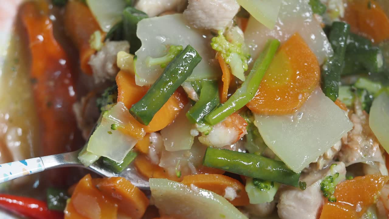 고기 김과 채소