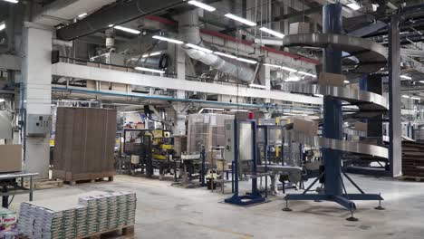 modern factory packaging line