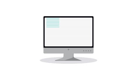 desktop computer device tech animation