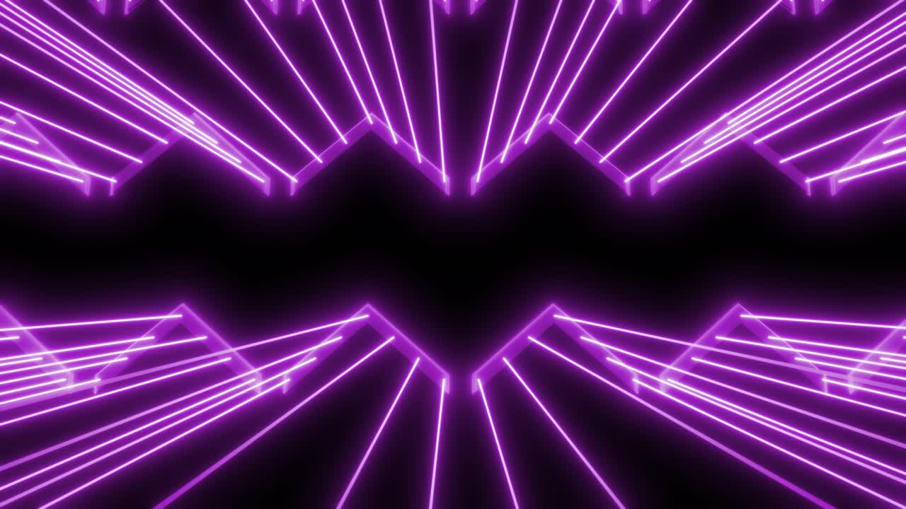 Abstract Neon Purple Geometric Background