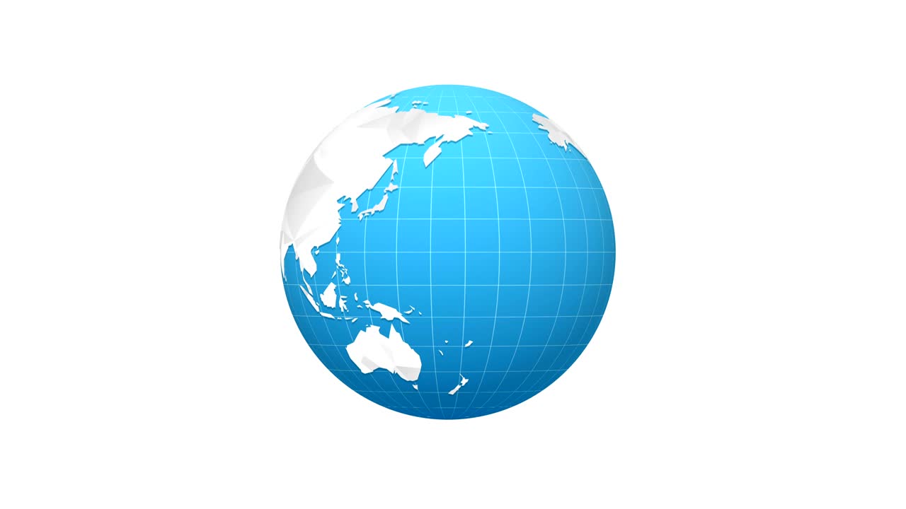 bucle de rotación del globo terrestre abstracto